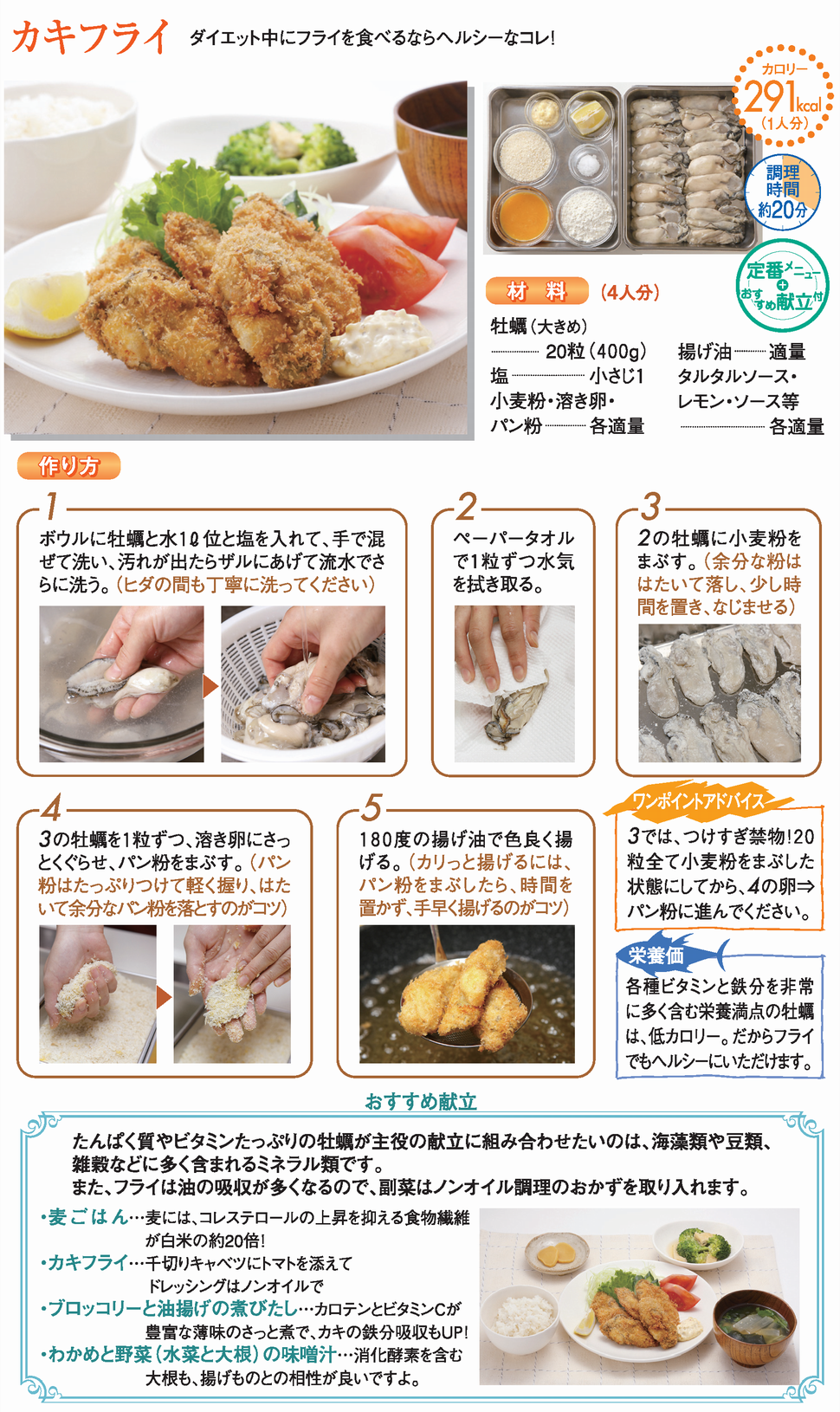 カキフライ かき レシピ 魚耕ホールディングス